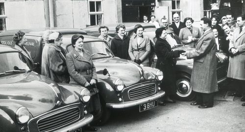 Members of Bristol Old People's Welfare delivering hot meals in 1959.
