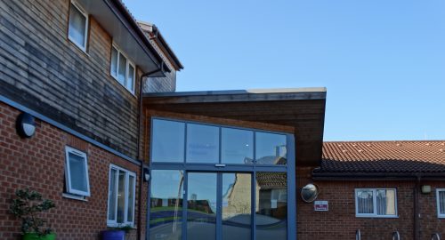 Robinson House care home entrance.