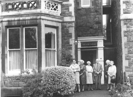 Members of Bristol Old People's Welfare stood outside Anchor House in 1964.